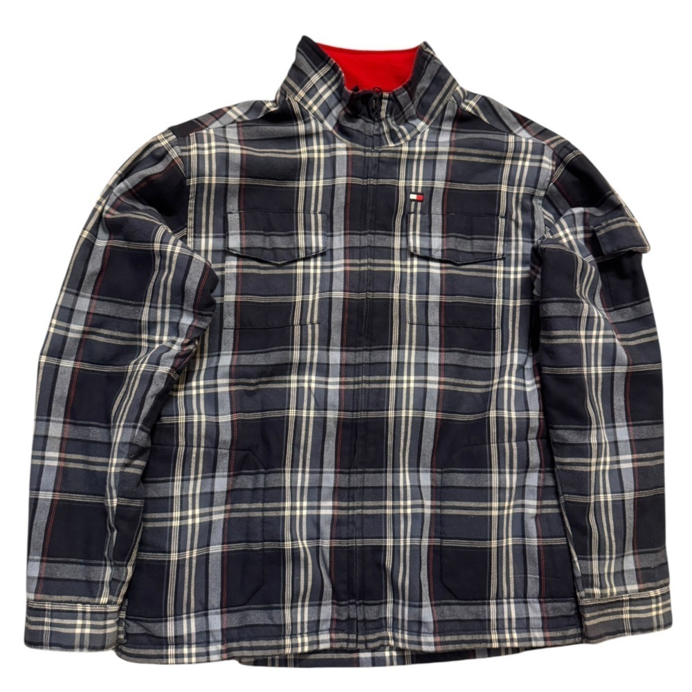 Tommy Hilfiger Checkered Outerwear Size Large